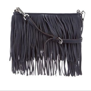 Rebecca Minkoff leather fringe crossbody bag